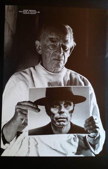 Gottfried Helnwein (1948) - Arno Breker Holding a Picture of