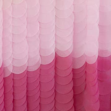 Roze Hangdecoratie Ombre 2m, Verzenden, Nieuw