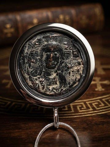 Byzantijns Brons Munthanger - Miguel lV El Paflagonio