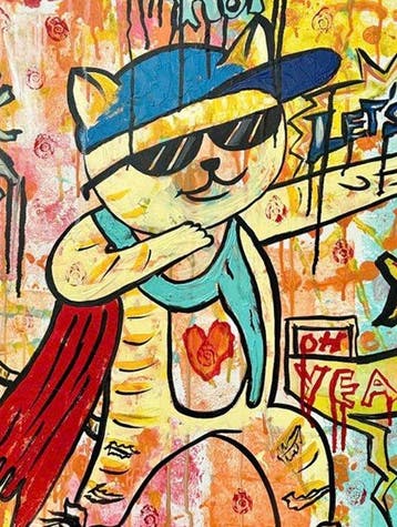 Nguyen T.H (1988) - Brooklyn Cat 80 60 cm.