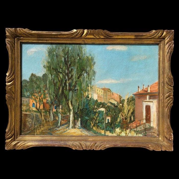 Carlo Prada (1884-1960) - Paesaggio Primaverile, Antiek en Kunst, Kunst | Schilderijen | Klassiek