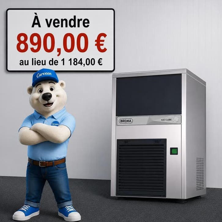 Machine à glaçons horeca/Professionele ijsblokjesmachine, Electroménager, Machines à glace, Utilisé