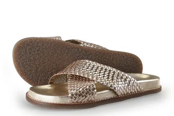 Nelson Slippers in maat 40 Goud, Kleding | Dames, Slippers, Overige kleuren, Verzenden, Zo goed als nieuw