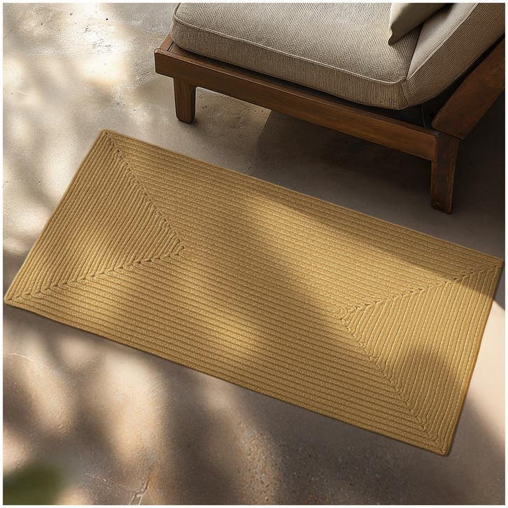 Gevlochten vloerkleed Raya in jute-look - 60 x 90 cm, Huis en Inrichting, Stoffering | Tapijten en Vloerkleden, Verzenden