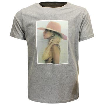 Lady Gaga Joanne Pink Hat T-Shirt - Officiële Merchandise, Nieuw