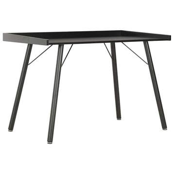 vidaXL Bureau 90x50x79 cm zwart, Huis en Inrichting, Bureaus, Verzenden, Nieuw