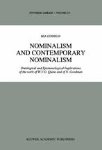 Synthese Library- Nominalism and Contemporary Nominalism, Verzenden, Zo goed als nieuw, M. Gosselin