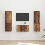 vidaXL Tv-meubelset 5 pcs Oud Hout Bewerkt hout, Verzenden, Nieuw