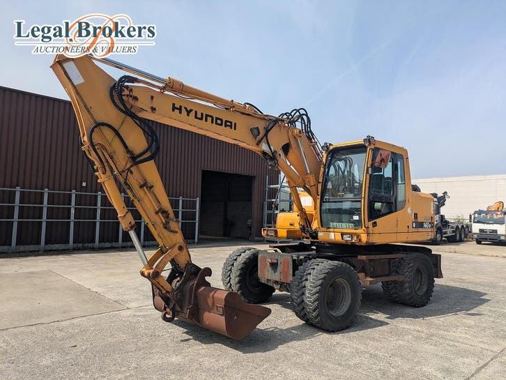 Hyundai Robex  140W-7 - Bandenkraan, Zakelijke goederen, Machines en Bouw | Kranen en Graafmachines, Overige typen, Ophalen of Verzenden