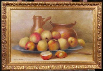 Armand Bouxin (1880-1972) - Still life of apples
