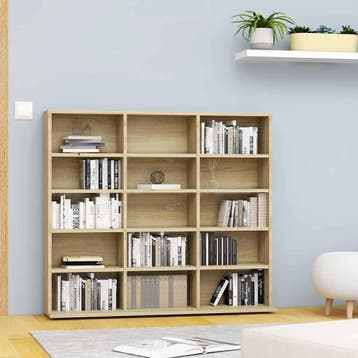 vidaXL Cd-kast 100x23x89,5 cm bewerkt hout sonoma, Verzenden