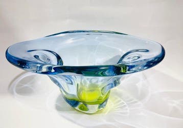 Skrdlovice - Rudolf Beranek Elegant Colored Bowl - Kom -