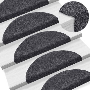 vidaXL Trapmatten Zelfklevend 15 stuks 56x17x3 cm, Verzenden, Nieuw