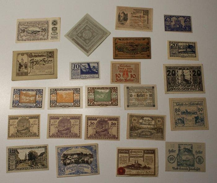 Oostenrijk. - 103 Notgeldscheine - 1920s (Zonder, Postzegels en Munten, Bankbiljetten | Europa | Niet-Eurobiljetten