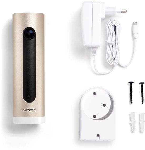 2dekans | Netatmo Slimme Binnencamera met muurbevestiging,, TV, Hi-fi & Vidéo, Caméscopes numériques, Enlèvement ou Envoi