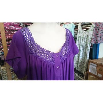 Nachthemd dames 100% katoen TEXTIEL GROOTHANDEL, Verzenden