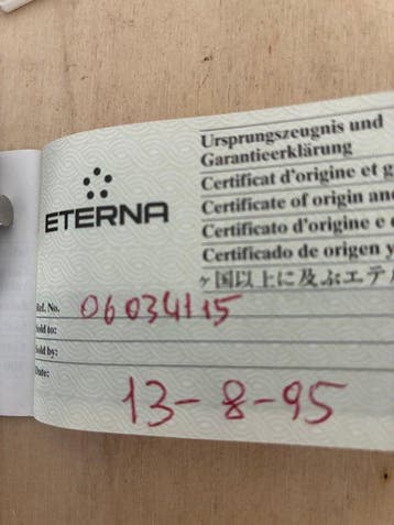 Eterna - Unknown - 06034115 - Heren - 1995, Nieuw