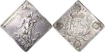 Taler, daalderklippe 1697, Sachsen-kurlinie ab 1547 (albe..., Verzenden, België