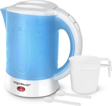 Waterkoker - Elektrisch  - 0.6L - 650W - Blauw •, Verzenden, Nieuw