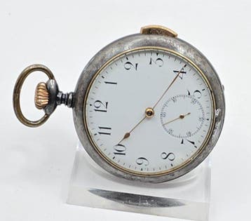 Schweiz - Lepine Acier brüniert- Quarter Repeater - Krone