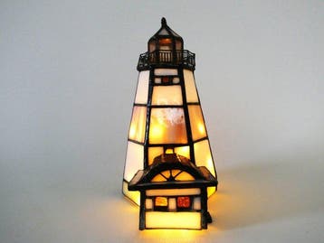 Handvervaardigd - Handvervaardigd - Lamp - Vuurtoren met