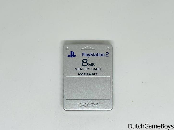 Playstation 2 / PS2 - Memory Card - 8 MB - Original - Silver, Games en Spelcomputers, Spelcomputers | Sony PlayStation 2, Gebruikt
