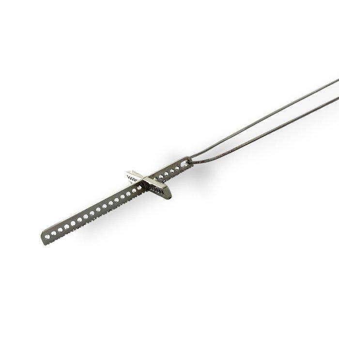 Ketting met hanger - 18 karaat Witgoud - 0.48ct. tw. Diamant, Bijoux, Sacs & Beauté, Bijoux anciens