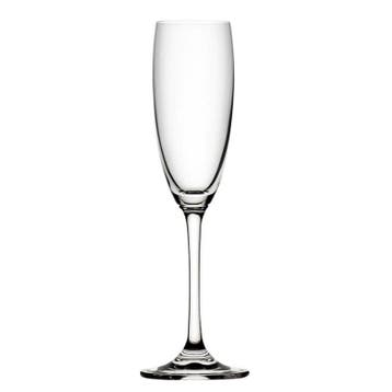 Champagneglazen | NILE | Kristalglas | 17cl | 6 Stuks, Verzenden