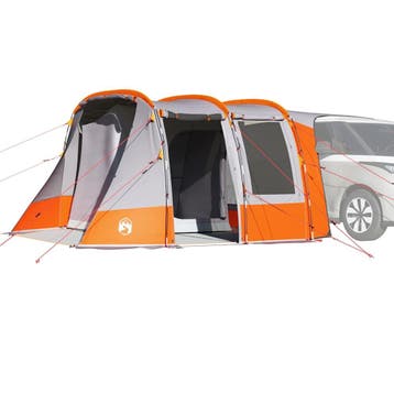 vidaXL Autotent waterdicht grijs en oranje, Caravans en Kamperen, Verzenden, Nieuw