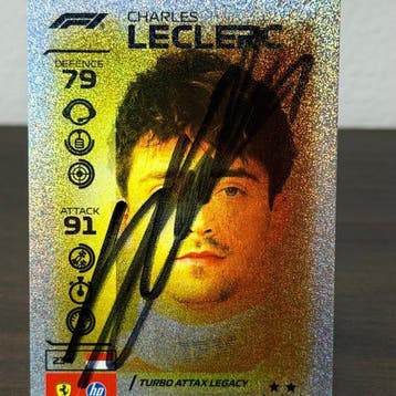 Ferrari - Topps Turbo Attax Legacy Leclerc Signed - Charles, Nieuw