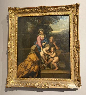 Sébastien Bourdon (1616–1671), Kring van - The Holy Family