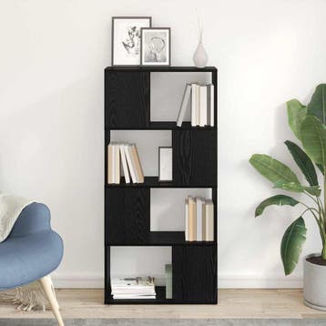 vidaXL Tv-meubelset 60 x 24 x 125,5 cm Zwart Bewerkt hout, Verzenden