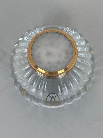 Cartier - Encrier - Must de Cartier - Verre, Plaqué or,