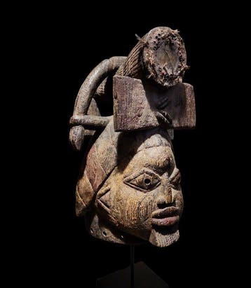 Magnifique casque yoruba - gelede - Nigeria (Sans prix de, Antiquités & Art