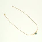 Collier - 14 carats Or jaune, Or blanc Opale - Diamant