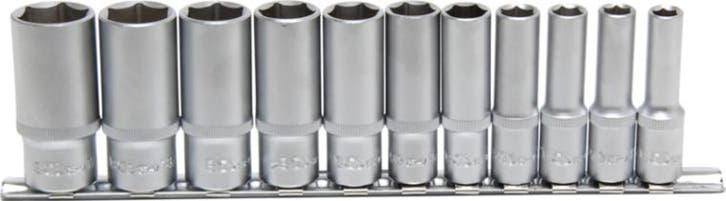 Bgs Technic Dopsleutel set, INCH, 3/8 11 delig, Auto diversen, Autogereedschap, Verzenden