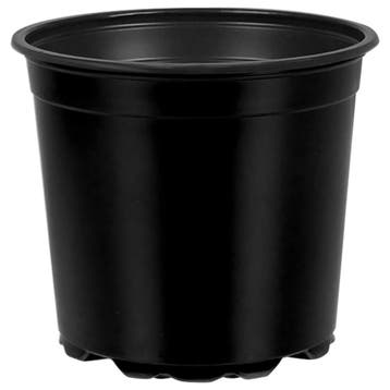 vidaXL Ronde Bloempot 200 st Zwart Ø 15 x 13 cm Kunststof, Verzenden