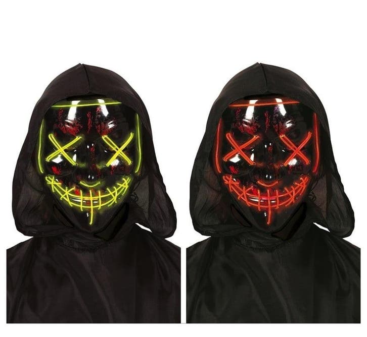 Halloween Masker Licht, Hobby en Vrije tijd, Feestartikelen, Nieuw, Verzenden