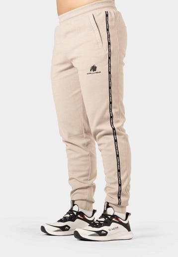 2dekans | Gorilla Wear Harvey Trainingsbroek - Beige - M, Kleding | Heren, Sportkleding, Ophalen of Verzenden, Nieuw