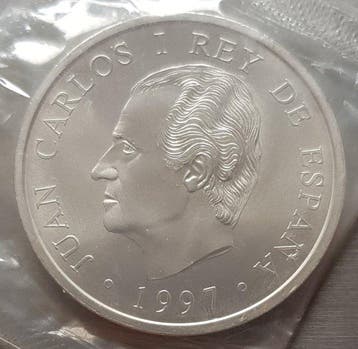Spanje. Juan Carlos I. 2000 Pesetas 1997 Don Quijote. 450º