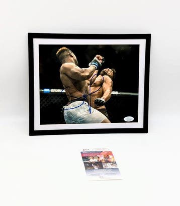 Francis Ngannou - Photo signée - Autographe certifié par JSA