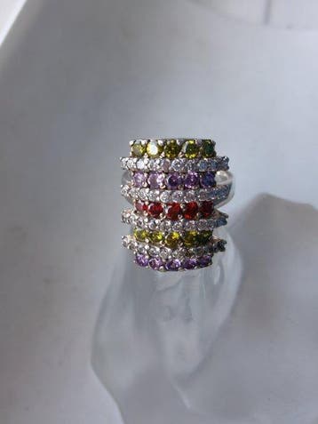 Argent - Bague - Style Art déco