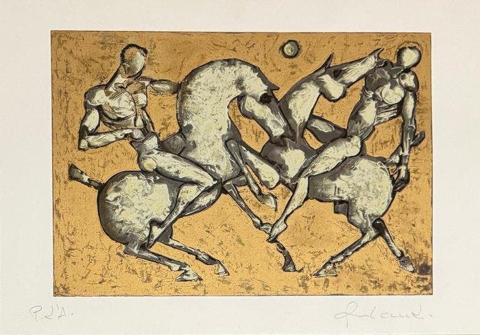 Bruno Landi (1941) - Cavalieri - 2 fogli, Antiek en Kunst, Antiek | Overige Antiek