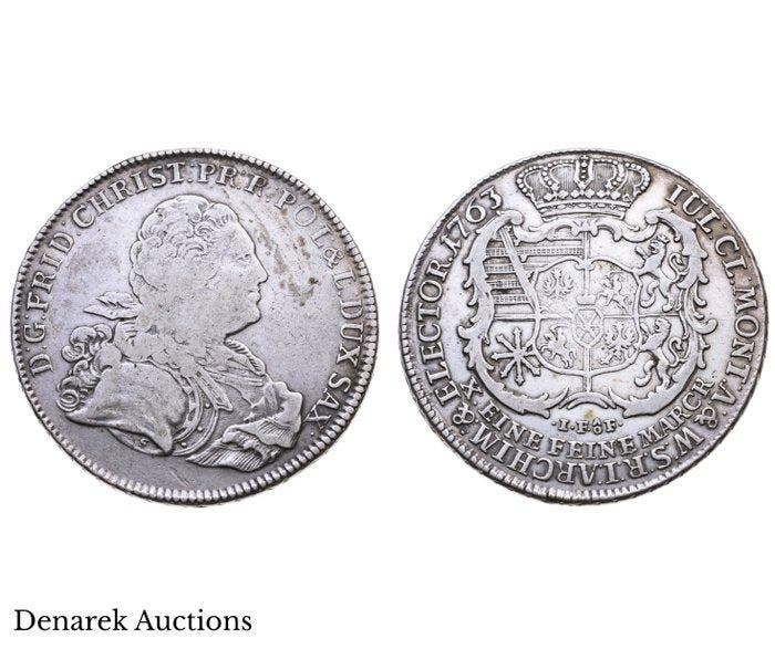 Duitsland, Saksen - Frederick Christian (son of Augustus III, Postzegels en Munten, Munten | Europa | Niet-Euromunten