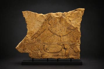 Oude Egypte, kalksteenrelief dat een offertenscène