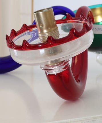 Lamp - Muranoglas - Vintage Murano wandlamp, Antiek en Kunst