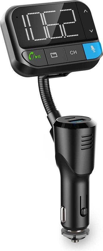 FM Transmitter - Bluetooth - Bluetooth Adapter Autoradio - Z, Verzenden