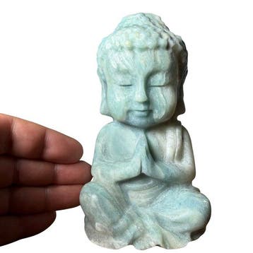 Prachtige Boeddha van jade uit Lushan, groot formaat Gravure