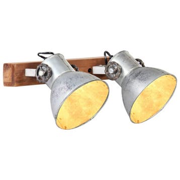 vidaXL Wandlamp industrieel E27 45x25 cm zilverkleurig, Verzenden