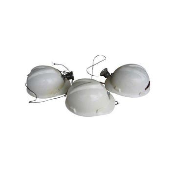 Helm (3) - Industrial - Unieke set van 3 originele MSA Super, Antiek en Kunst